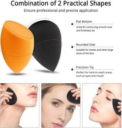 Sponge Makeup 10 PCS Latex Blender Beauty Set For Foundation Concealer Powder Dualuse Tools 2106245536845
