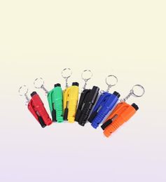 Portable Mini Self Defence Saving Hammer Key Chain Rings Seat Belt Cutter Auto Window Breaker Keychain Car Emergency Safety Hammer1408713