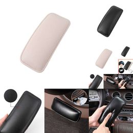 2024 2024 Leather Knee Pad For Car Interior Pillow Comfortable Elastic Cushion Memory Foam Universal Thigh Support Accessories 18X8.2Cm