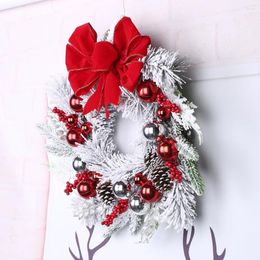 Decorative Flowers Christmas Similation Wreath Artificial Vine Hanging Garland Festival Theme Multifunctional Party Year Decor Props