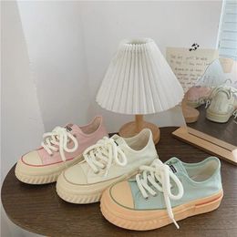 Casual Shoes Canvas Women Designer Low Top Sneakers Wide Toe Lace Up Trainers Girls Red Blue Tenis Plimsolls