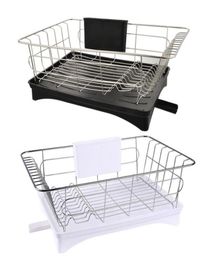 1PCs Multifunctional Stainless Steel Dish Rack Plates Bowl Cup Drying Storage Rack Organiser Kitchen Organiser Storage Racks T20042949039