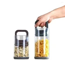 Storage Bottles Compact Vacuum Jar Airtight Lid Clear Coffee Sealed Tank Push Out Excess Air Moisture-proof Glass Bottle Dry Goods