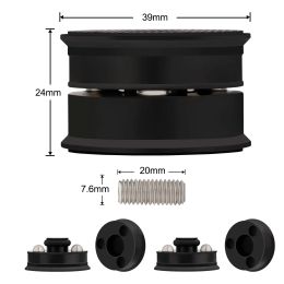 systems 4Pcs HIFI Audio Speaker Feet Chassis Steel beads Antishock Shock Speaker Feet Pads Vibration Absorption Stands sup 200kg