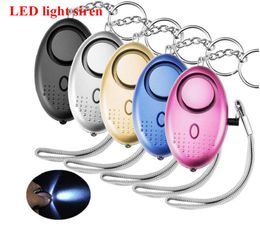 130db Egg Shape Self Defence Alarm Girl Women Security Protect Alert with LED light Personal Safety Scream Loud Keychain Persona5788959