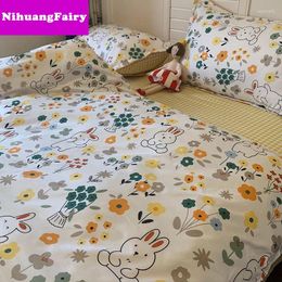 Bedding Sets Student Dormitory Four-piece Quilt Cover Leopard-print Single Child Three-piece Bed Linen