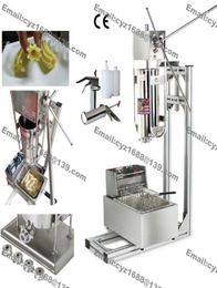 Free Shipping Stainless Steel Manual 5L Spanish Donuts Churrera Churros Machine Maker with 5L Electric Fryer & Stand & 1L 5422753