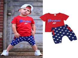 4th of July Clothes Toddler Baby Boys Independence Day Hoodie Tank Top and Star Striped Pants Outfits Set335k4991164