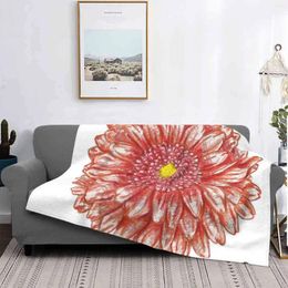 Blankets Red Fashion Soft Warm Throw Blanket Flower Branch Leaf Watercolour Ornamental Floral Spring Bouquet Graphic Retro Backdrop