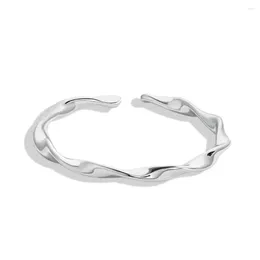 Cluster Rings 925 Sterling Silver Mobius Ring A Niche And Minimalist Design With Cold Cool Style Opening