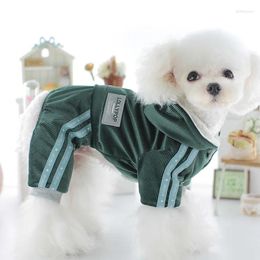 Dog Apparel Jumpsuits Winter Clothes Coat 4 Leg Warm Puppy Clothing Rompers Yorkie Poodle Bichon Schnauzer Pomeranian Costume