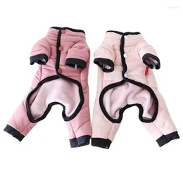 Dog Apparel Winter Thick Warm Pet Clothing Puppy Jumpsuit Rompers Yorkie Pomeranian Small Clothes Outfit Garment Coat 2024 Drip