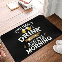 Carpets Kitchen Mat Vintage Drinking Beer Printed Entrance Doormat Anti-slip Bedroom Living Room Hallway Area Rug Long Strip Carpet