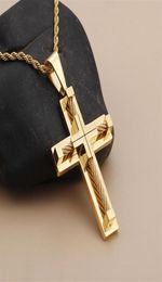 whole hip hop jewelry necklace mens gold chain pendants xmas gift for men203k5396450