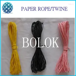 Party Decoration Craft Paper Rope 100pcs/lot 10yards/bundle Decorative Color Twine For Gift Packing