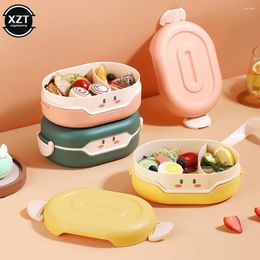 Dinnerware 780ml Cute Bento Packed Lunch Box Kawaii For Kids School Children Japanese Style Storage Kitchen Container Plastic Carrier