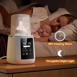 born Baby Feeding Bottle Warmer Sterilisers with Timer Accurate Temperature Control Food Milk Warmers Bottle Steriliser 240411