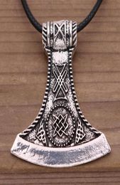 Slavic Perun Axe Star Of Russia Svarog Symbol Viking Warrior Axe Protection Amulet Necklace Men Pagan Jewelry4283651