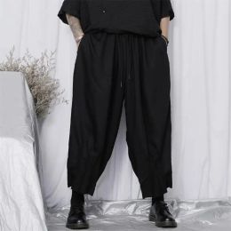 Pants Men's spring and autumn new dark Japanese Yamamoto style loose large trouser leg pleated wide leg pants