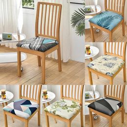 Chair Covers 1pc Printed Stretch Slipcover For Restaurant Banquet El Dining Party Universal Cover Furniture Protector