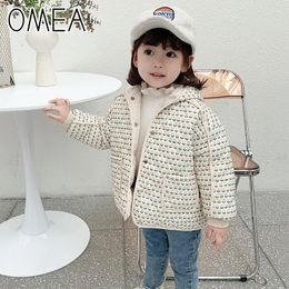 Down Coat OMEA Jacket For Girls White Duck Yellow Floral Winter Kids Child Girl Thickend Warm Clothes