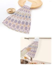 Towel Bohemian Ethnic Vintage Hand Towels Home Kitchen Bathroom Hanging Dishcloths Loops Quick Dry Soft Absorbent