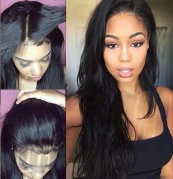 Lace Wigs 30 Inch Long Bone Straight Part Wig HD Transparent Frontal 4x4 Closure Human Hair For Black Women1413595