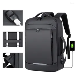 Backpack Fashion Men Waterproof Laptop Backpacks For Boys Large Capacity Travel Reflective Design Student Bookbags