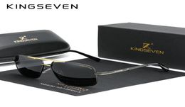 KINGSEVEN NEW Fashion Men039s Glasses Polarised Fishing Driving Sunglasses Brand Men Women Stainless steel Material Gafas De So9613772