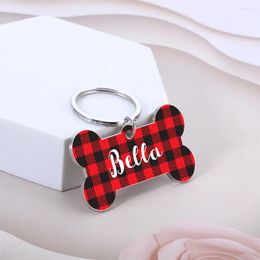 Dog Tag Pets ID Personalised Cat Colourful Collar Aluminium Alloy Name Free Customised Pet Collars Tags Accessories
