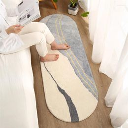 Carpets Simple Modern Imitation Cashmere Bedroom Bed Long Blanket Thickened Soft Sofa Coffee Table Carpet Bathroom Absorbent Foot Mat