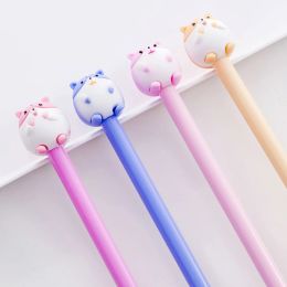 Pens 36Pcs Korean Hamster Cute Pens Funny School Pen Kawaii Girl Stationery Blue Ink Ballpoint Rollerball Goods Item Kawai Stationary