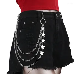 Belts Stars Waist Chain Belt Female Cool Ins Wind Pants Accessories Trendy Hip Hop WaistChain Punk