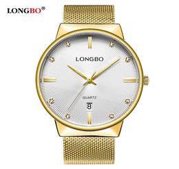 2020 luxury LONGBO Business Men Women Watches Luxury Stainless Steel Band Male Female Quartz Watch Calendar Couple Wristwatch 50287050091