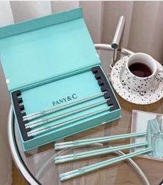 classic brand blue bone china ceramic chopsticks household highend sky blue kitchen set tableware with gift box1000592