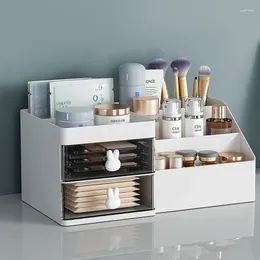 Storage Boxes Desktop Makeup Organisers Large Capacity Cosmetic Box Skin Care Drawer Make Up Brushes Lipstick Holder