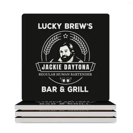 Table Mats Jackie - Lucky Brew's Bar And Grill Shirt What We Do In The Shadows Ceramic Coasters (Square) Eat