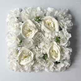 Decorative Flowers Wedding Flower Wall Panels Silk Rose Faux For Home Decor Shop Party Po Backdrop