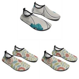 men women customized wading shoes cartoon animal design diy word black white blue red slip-on mens trainer gai 017