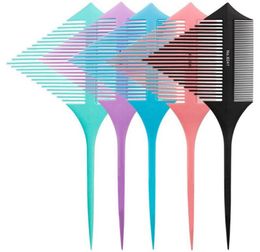 Hair Brushes Dyeing Comb Multifunctional Doublesided Pointedtail Triangle Pick Portable For Hairstylist4800541