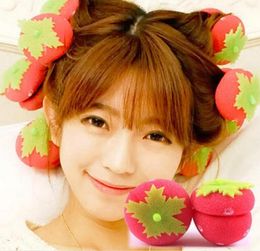 hair curler Roll roller Soft Sponge Hair Care Styling stick Roller DIY tools harmless health strawberry for women lady girls1139614