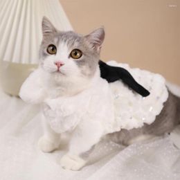 Dog Apparel HOOPET Pet Clothes Elegant Luxury Fur Winter Overcoat Small Cat Bowknot Chihuahua