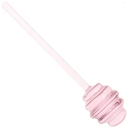 Spoons Honey Stirrer Fruits Jam Mini Whisk Stirring Rod Mixing Stick Glass Household Wear-resistant Dipper Pot