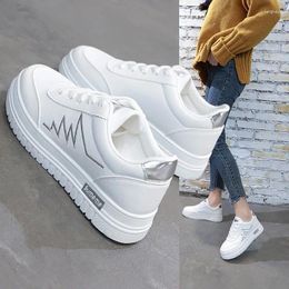 Casual Shoes 2024 Spring And Summer White Female Students Sneakers Breathable Thick-soled Women's Sports