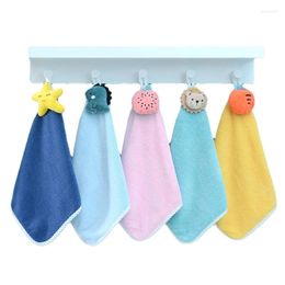 Towel Cute Cartoon Square Children's Face Absorb Water Pendable Wipe Hands Kitchen Supplies