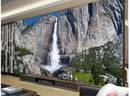 Wallpapers Home Decoration Water Flowing Landscape Background Wall Papers Decor Designers 3d Mural Wallpaper