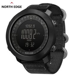 NORTH EDGE Men's Sport Digital Watch Hours Running Swimming Military Army Watches Altimeter Barometer Compass Waterproof 50m