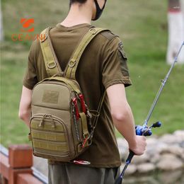 Backpack Sports Crossbody Bag Outdoor Multi-functional Tactical Chest Large Capacity Single Shoulder Army Nylon Waterproof