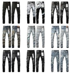 purple jeans womens designer jeans for mens high quality jeans ripped slim fit motorcycle bikers pants for men designer men's luxury streetwear slim jeans size 28-40