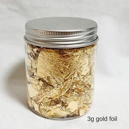 3g Gold Color Leaf Flakes Sheets Sequins Confetti Filling For Epoxy Resin Mold Nail Art Materials Foil Paper Jewelry Making